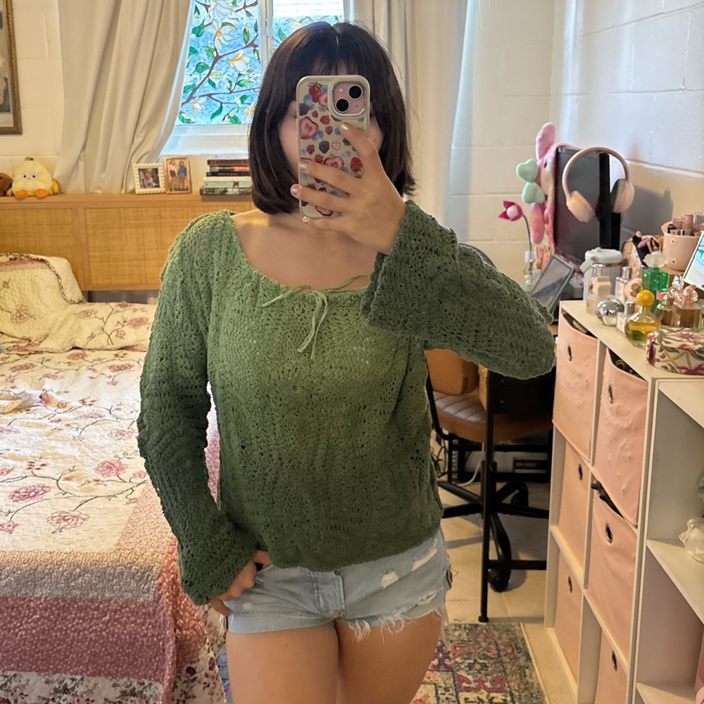 Green Knit Sweater